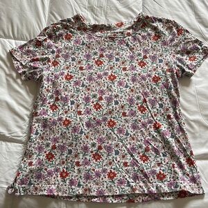 LOFT Vintage Soft Floral Tee Sz S